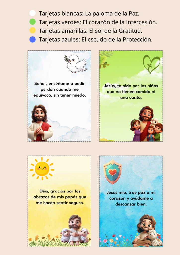 Tarjetas de oración listas para imprimir
